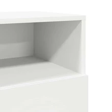 vidaXL Nachttisch Mit 2 Schubladen Weiß 36x36x68 Cm - White - View 9