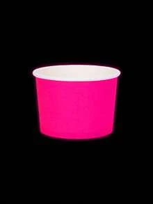 10pcs/40pcs Glow-In-The-Dark Ice Cream Paper Cups, Disposable Dessert Bowls, Suitable For Hot & Cold Food, Birthday Party Supplies, Gifts - Multicolor - View 8