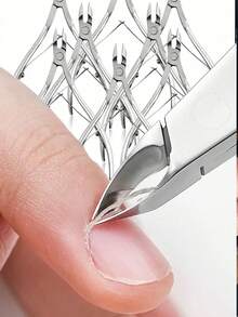 8/6/5/4/3/2/1 Piece Stainless Steel Nail Clipper Nail Cutter Nail Care Tool Set, Nail Trimmer, Cuticle Remover, Pedicure Kit - Silver - View 2