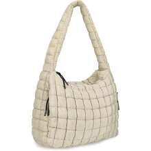 Bolsa Tote Acolchada para Mujer Bolso acolchado grande Bolso acolchado de mano Bolso blando Puffy Crossbody Bolsos Puff Purse,41118216 - Blue Day - Ver 1