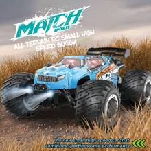 1pc 2.4GHz Remote Control Off-Road Vehicle, Rechargeable Battery Powered All-Terrain RC Truck With LED Lights, Suitable For Ages 4-7, 8-12+ Boys, Girls, Beginners, PVC Shell, Great Birthday/Christmas Gift - Multicolor - View 6