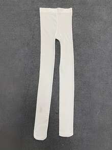 哥特风连裤袜夏季时尚性感连裤袜字母图案街头女袜Y2K角色扮演袜Emo女孩 - 白色 - 查看 6