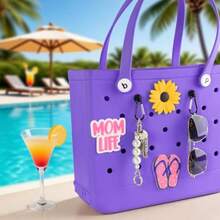 Vagocom 2Pcs Hooks Set Charms Accessories For Bogg Bags And  Bag - Insert Hook Holder With Small Key Chain - màu đen - Xem 8