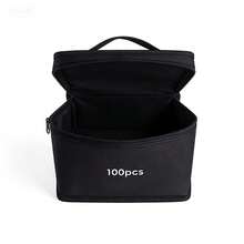 100pcs Marker Pen Set With Bag, Including Large Capacity Storage Box, Multi-Function Canvas Pen Holder, And Portable Folding Pen Bag, Perfect Holiday Gift For Storing 100 Colored Pens - 100-piece Bag - View 5