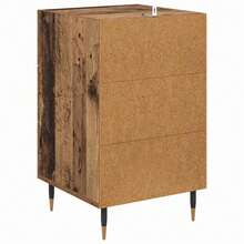 vidaXL Nachttisch Mit Schubladen Altholz 40 X 40 X 66 Cm Holzwerkstoff - Yellow - View 8