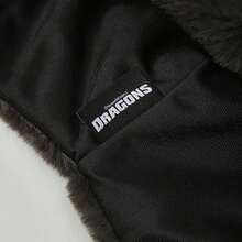 Universal Pictures How To Train Your Dragon Toothless Cute Cartoon Ear Embroidery Airbag Fluffy Hat With Moving Ears, Autumn/Winter - Multicolor - View 11