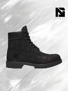 Timberland 6" Premium Waterproof Boot Black Debossed Print– Men's Lifestyle Sneakers – Shoes For Man -Vintage- Spring & Summer-Classic Color, Warm & Durable, Outdoor To Everyday Casual Wear - Mother's Day Gifts-Father's Day Gift –TB0A2P6W A5K - 黑色 - 查看 3
