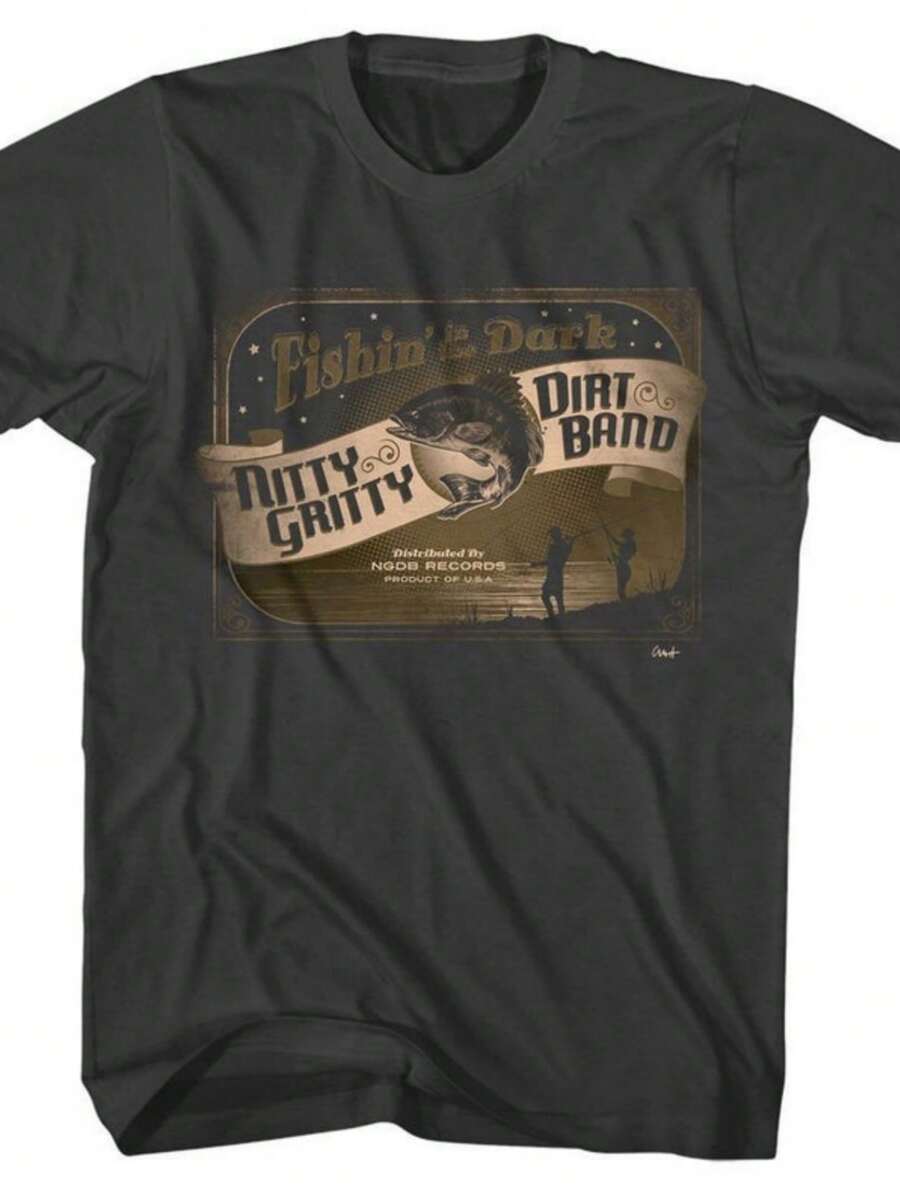 Nitty Gritty Dirt Band Fishin In The Dark Oke T-. - Black - View 1