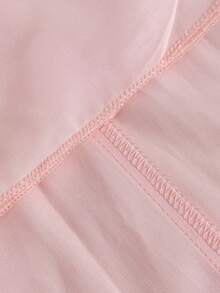 Women's Sweet Romantic Minimalist Vacation Daily Young Elegant Halter Backless Zipper Irregular Hem A-Line Loose Mid-Length Dress, Suitable For Valentine's Day Date - Baby Pink - View 10