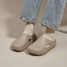 2026新款EVA拖鞋，夏季户外沙滩厚底耐磨情侣拖鞋 - 棕色 - 查看 6