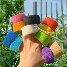 1/2/4/8pcs 2m Stretchable Beige Non-Woven Self-Adhesive Toe Protector Tape, Suitable For Blisters On Toes, Fingers, High Heels, Sports, Breathable Non-Woven Fabric For Fingers, Ankles, Wrists, Waist - Multicolor - View 11