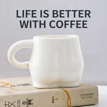 Cute Belly Ceramic Mug, Funny Healing Style Stress Relief Water Cup, Personalized Home/Office Drinkware, Unique Creative Gift - Multicolor - View 4