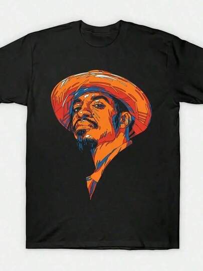 Men's T Shirts Men's Fashion Print Casual T-Shirt Cotton Men's Vintage Graphic T-Shirt  Illustration, Round Neck Short Sleeve, Black With Vibrant Orange & Blue Strokes, Perfect For Summer, Birthday Or Valentine's Day Gift,Graphic Tees,Y2k Clothes,Men Summer Outfits,Street Wear,4th Of July,Back To School,Pink,Funny Shirts,Beach,Men Vacation,Playeras De Hombre Simple Style Men's Regular T-Shirt Men's Casual Print Round Neck Short Sleeve T-Shirt Standard Fit T-Shirt For Men