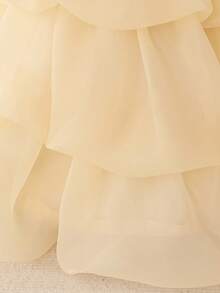 Champagne Sequin Elegant Princess Dress, Suitable For Party Occasions, Baby Girl - Champagne - View 11