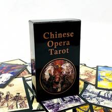Peking Opera Tarot Cards With Black Borders, Based On The Waite System, 78 Cards, Suitable For Collectors And Diviners, 10.3*6cm - Multicolor - View 6