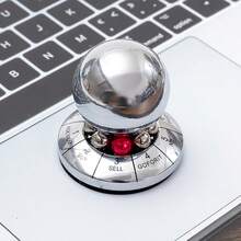 精美合金占卜球，随机决策玩具，旋转金属创意命运决定摆件，工艺礼品 - 彩色 - 查看 1