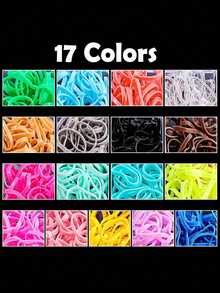 1003pcs Random Color Elastic Hair Ties, 28 Colors Mini Soft Hair Scrunchies Hair Accessories Set For Girls - Multicolor - View 3