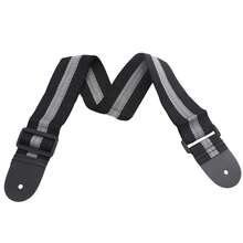 Correa de guitarra Universal ajustable, correa de hombro de nailon para guitarra eléctrica clásica acústica, bajo, piezas y accesorios BBIA - Correa de guitarra azul - Ver 4