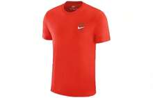 Camiseta Nike Dri-FIT con estampado de letras de dibujos animados, divertida, deportiva, informal, de cuello redondo, manga corta y hombros caídos - Rojo - Ver 10