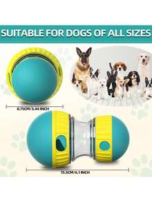 1pc Dog Slow Feeder Puzzle Toy, Interactive Food Bowl Dispenser To Keep Dogs Happy - Multicolor - View 2