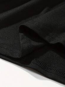 Women's Casual Loose T-Shirt With "I'm Just A Potato" Cartoon Design - Soft And Breathable, Round Neck, Short Sleeve, White, Perfect For Spring And Summer, Everyday T-Shirt With Humorous Pattern, Comfortable Fit - màu đen - Xem 5