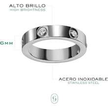® Anillos para mujer de acero inoxidable resistentes con detalles elegantes. Regalos y obsequios de accesorios para mujer ideal en cumpleaños, bodas y graduaciones. Joyería, Gift jewelry.,41145292 - Azul - Ver 5