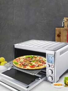 1pc 12-Inch Black Carbon Steel Pizza Baking Pan, Non-Stick Pizza Tray, Suitable For Pizza, Cake, Bread, Roast, With Holes, Round Baking Tray, Oven Tray, Pizza Dish, Pizza Mold, Baking Set - Multicolor - View 7