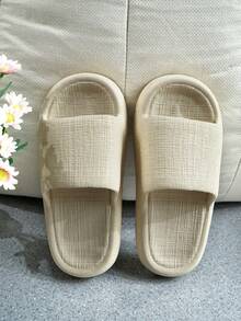 2025新款家用浴室防滑无异味拖鞋，EVA鞋垫拖鞋，带来踩在粪便上的感觉 - 杏色 - 查看 2