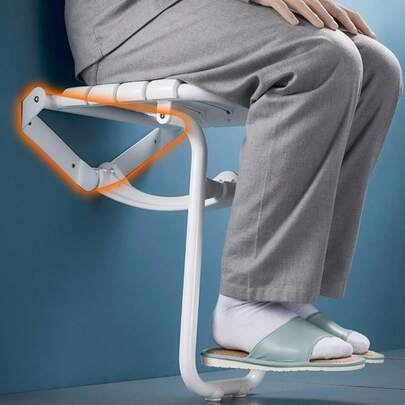 Folding Bathroom Chair, Folding Shower Chair With Legs For The Elderly, Shower Bench, Shoe Changing Stool