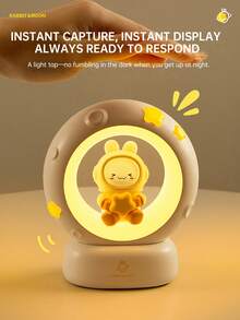 1 قطعة مصباح ليلي بشكل قطة نائمة، مصباح مرافق للنوم قابل للشحن عبر USB، 3 مستويات تعتيم إضاءة لطيفة، مصباح مكتب قابل للتعديل السطوع، ديكور مكتبي مريح، مناسب لغرفة النوم والصالة، هدية عيد - الوصول إلى النجوم والقمر - مشاهدة 11