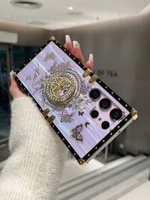 Aurora Bracket Phone Case Compatible With IPhone 11/12/13/14/15 Pro Max, Galaxy S24/S23/S22/S21 Ultra, A13/A14/A22/32/34/52/53/54/72/73/24, Z Flip 6/5/4/3 - Purple - View 6