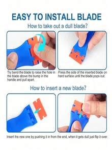 22 piezas Juego de herramientas de raspador de plástico, adecuado para quitar pegatinas de vidrio, calcomanías y película de pintura - A - Ver 10