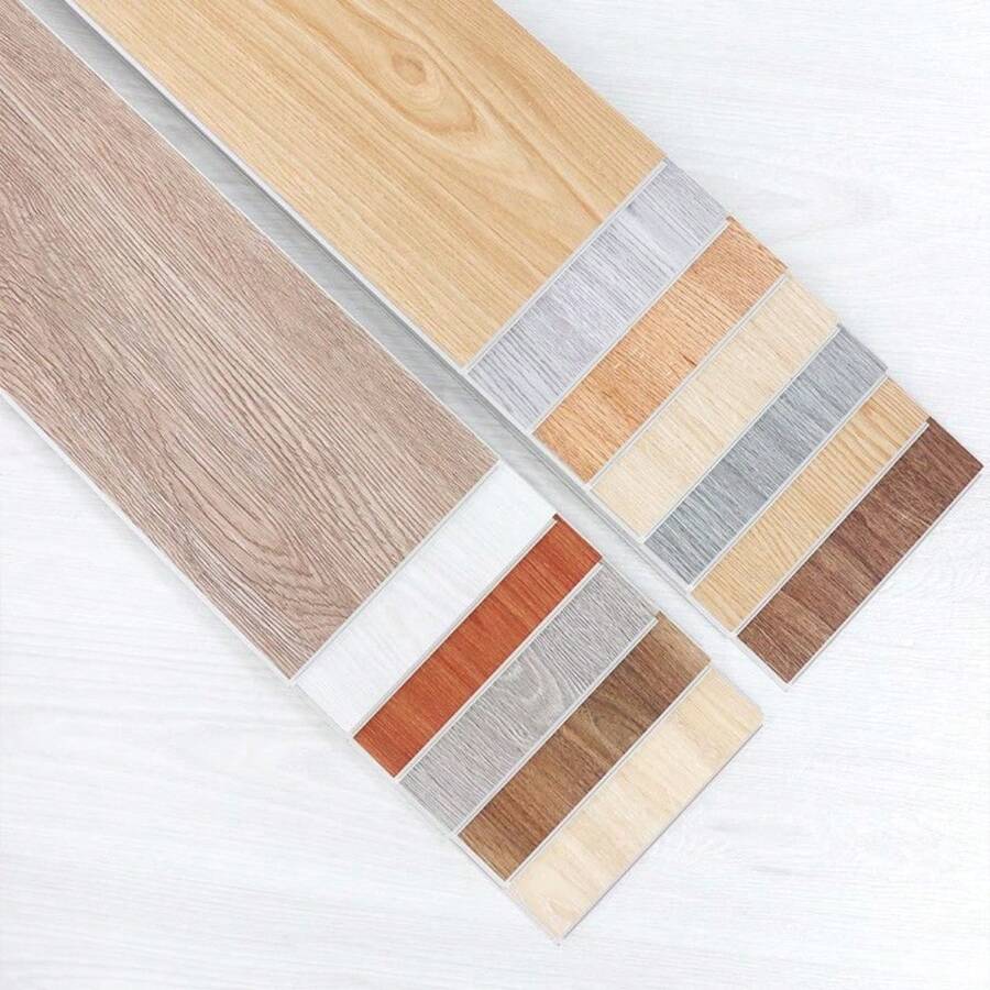 10 miếng dán sàn tự dính 40x15cm, giấy dán tường có thể tháo rời, gạch lát sàn vân gỗ PVC dày, thích hợp cho phòng ngủ, phòng khách, nhà bếp, văn phòng, dễ dàng lắp đặt không cần keo.