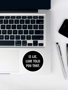 "Is Lie. Liar Told You That" Quote Sticker - Funny Ilya Rozanov Russian Accent Decal, Heated Rivalry Bookish Sticker For Kindle & Water Bottle - Multicolor - View 4