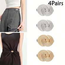 2/4/6pcs Detachable Buckle Waist Cincher, Adjustable Waist Clip-On Buckle For Jeans, Waist Shaper - Multicolor - View 25