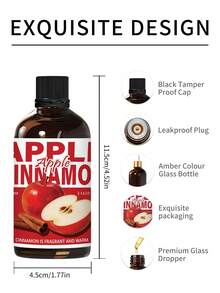 EMBRACEX. 100ml Apple Cinnamon Fragrance Oil With Dropper, Suitable For Candle Making And Aroma Diffuser, Perfect For Daily Use, Winter Warmth Essential, Thanksgiving Gift, Holiday Gift - Apple Cinnamon - View 7