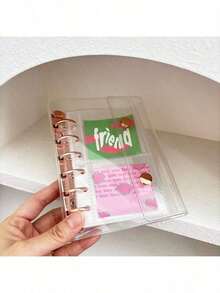 A7 K-POP Collection Album, Loose-Leaf Binder, Macaron 6-Ring Loose-Leaf Binder Box, DIY 10pcs Loose-Leaf Handbook Storage Bag, Loose-Leaf Magazine Handbook Organizer - Single Piece - View 6