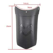 Guardabarros delantero alargado para motocicleta, extensión de rueda trasera y delantera, protector salpicaduras para accesorios universales de motocicleta MTIT - Fibra de carbono grande - Ver 8