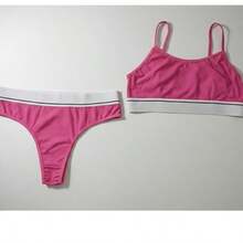 conjunto top + calcinha de poliester. 1unidade. - Multicolorido - Visão 3