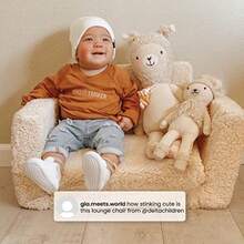 CZKQ Cozee Flip-out Sherpa 2-in-1 Convertible Chair to Lounger for - Rosa - Ver 7