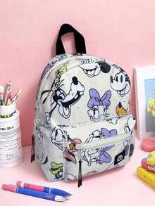 Disney Mickey Mouse Print Transparent Fashion Travel Backpack, Portable - Multicolor - View 1