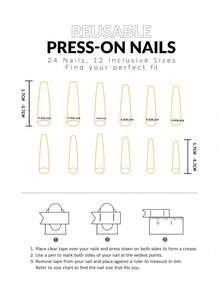 CrystalHola Valentine's Day : 10 Handmade Press-On Nail Stickers, French Square Long Nails, Pink Pearlescent Finish With Yellow Rhinestones, Full Coverage, Removable And Reusable, Long-Lasting And Durable, Unique Summer Nail Art, A Stylish Necklace Essential For Parties And Weddings. Nail Supplies - Multicolor - View 9