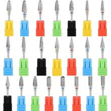 5 Pcs Tungsten Carbide Nail Drill Bits, Suitable For Gel Polish Removal And Nail Polishing, Professional Nail File, Manicure Tools. - Multicolor - View 1