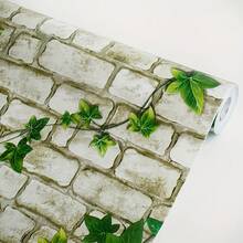 1 لفة ورق حائط لاصق ذاتي مع نباتات خضراء، ورق جدران فينيل قابل للتقشير واللصق، مقاوم للماء والرطوبة، سهل القطع والتركيب، مناسب لغرفة المعيشة والنوم والمطبخ وديكور المنزل والخزائن والطاولات والخزانات وتجديد الأثاث - ورق حائط قابل للإزالة - نبات - مشاهدة 15