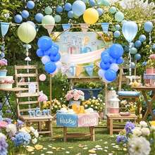 1个金属拱形背景框，5英尺、6英尺、6.6英尺、7.2英尺婚礼拱形相框，适用于生日派对、毕业典礼装饰（仅含拱形框） - 金色 - 查看 9