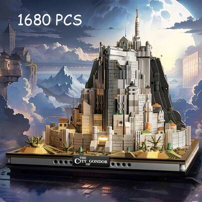 Castle Architecture Building Block Set, Landmark Collection City Building Kit, Architecture The Acropolis In Athens Building Toys, Collectible Model For Adults, Home Decor Model Building Kit, Display Model Kit And Home Decor Gift, Creative DIY Activity, Famous Landmarks Collection, STEM Christmas Birthday Gift Toy For Adults