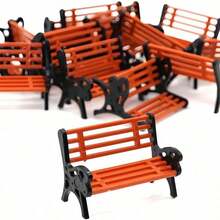 1 chiếc ghế công viên mini, mô hình ghế cảnh quan tự làm thủ công, trang trí sân vườn, phụ kiện nhà búp bê thu nhỏ sáng tạo, phù hợp cho thanh thiếu niên. - Nhiều màu - Xem 8