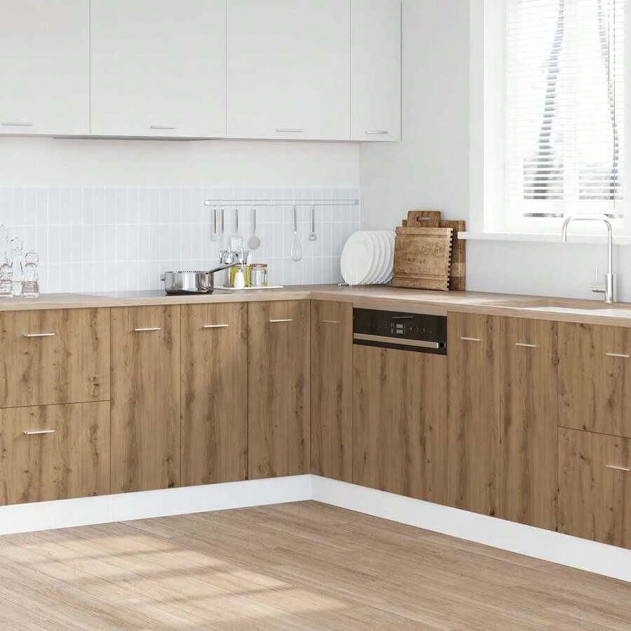 vidaXL Küchenschrank Lyon Artisan-Eiche 75,5x75,5x81,5 Cm Holzwerkstoff - Gelb - Übersicht 1