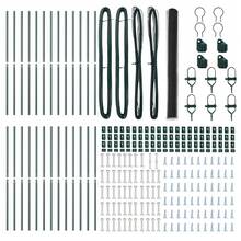vidaXL 50 X 1,6 M (36 Mm Gitter) Stahl Und PVC Zaunpfosten, Grau - A - View 5