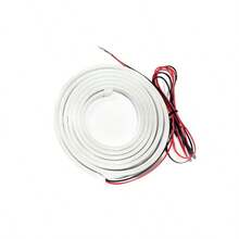 Faixa de Luz LED para Decoração Interna do Porta-Malas do Carro, Iluminação Ambiente de Alta Luminosidade, Instalação Sem Fiação, Ativação Automática - Luz branca de 2 metros - Visão 7